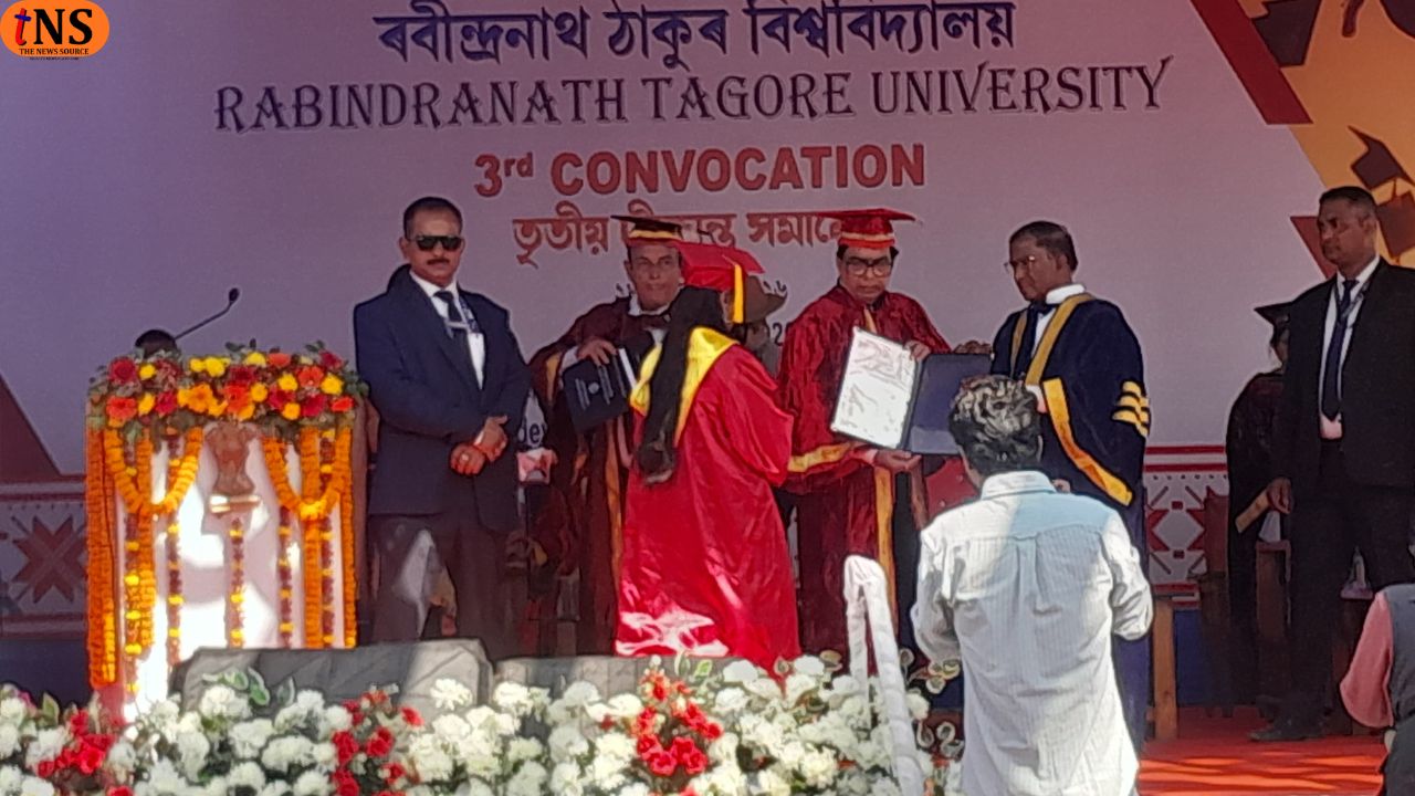 Rabindranath Tagore University Holds Third Convocation Ceremony at Hojai