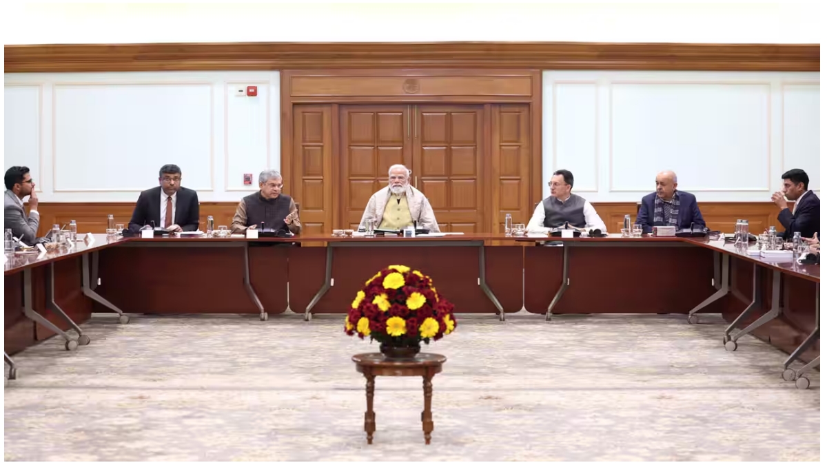 Prime Minister Narendra Modi meeting India AI startups ahead of AI Summit 2026
