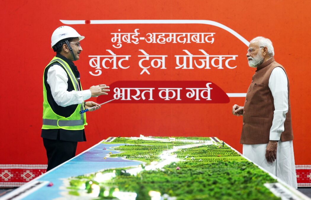 Mumbai Ahmedabad Bullet Train Project construction progress India