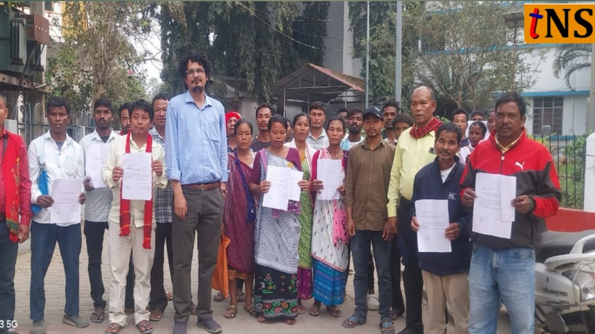 Mikir Bamuni Grant Farmers Submit Application for Land Ownership Rights in Nagaon