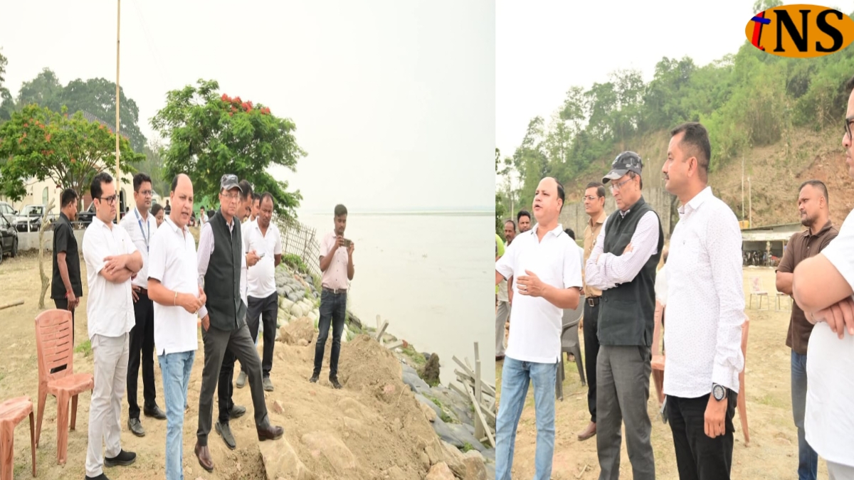 Massive Brahmaputra River Erosion Hits Hatimura in Kaliabor, Emergency Measures Underway