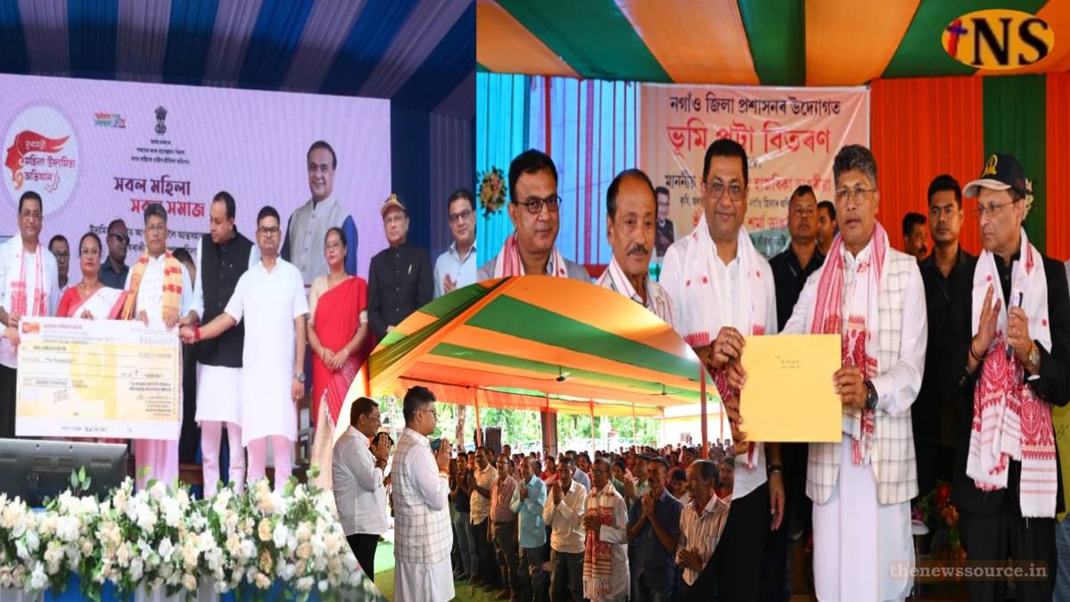 নগাঁৱৰ ধিঙত মহিলা উদ্যমিতা আঁচনিৰ চেক বিতৰণ মন্ত্ৰী পীয়ুষ হাজৰিকাৰ
